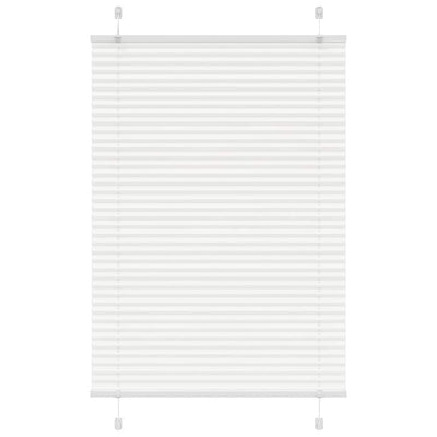 Valkoinen laskostettu blind Matita 85x100cm (kankaan leveys 84,4 cm)