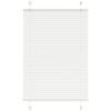 Valkoinen laskostettu blind Matita 100x100cm (kankaan leveys 99,4 cm)
