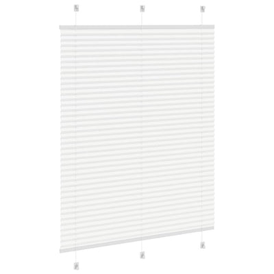 Valkoinen laskostettu sokea Matita 105x100cm (kankaan leveys 104,4 cm)