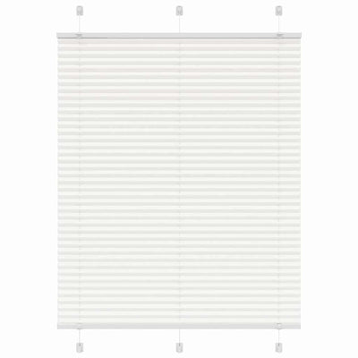 Valkoinen laskostettu blind Matita 110x100cm (kankaan leveys 109,4 cm)