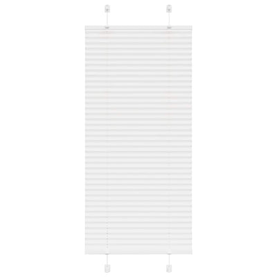 Valkoinen laskostettu blind Matita 65x150cm (kankaan leveys 64,4 cm)