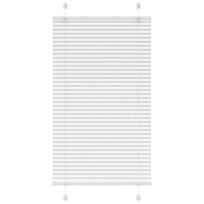 Valkoinen laskostettu blind Matita 75x150cm (kankaan leveys 74,4 cm)