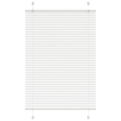 Valkoinen laskostettu blind Matita 85x150cm (kankaan leveys 84,4 cm)