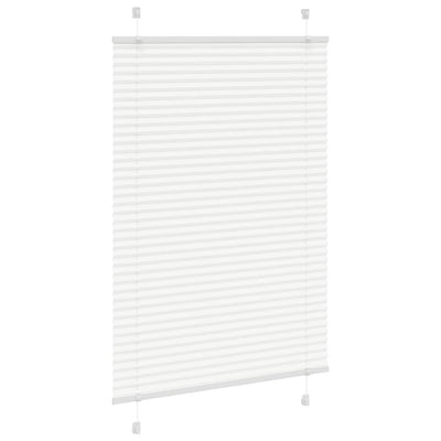 Valkoinen laskostettu blind Matita 85x150cm (kankaan leveys 84,4 cm)