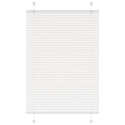 Valkoinen laskostettu blind Matita 100x150cm (kankaan leveys 99,4 cm)