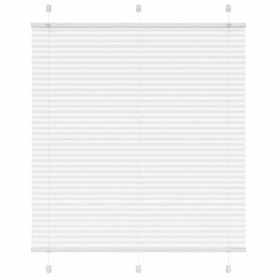 Valkoinen laskostettu blind Matita 120x150cm (kankaan leveys 119,4 cm)