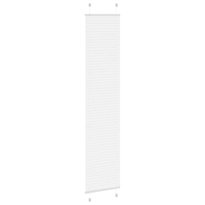 Valkoinen laskostettu blind Matita 50x200cm (kankaan leveys 49,4 cm)