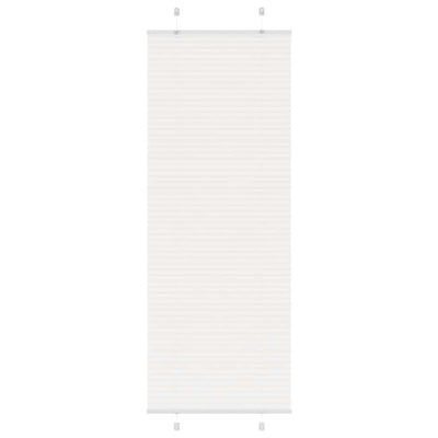 Valkoinen laskostettu blind Matita 70x200cm (kankaan leveys 69,4 cm)