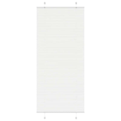 Valkoinen laskostettu blind Matita 90x200cm (kankaan leveys 89,4 cm)