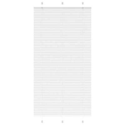 Valkoinen laskostettu blind Matita 105x200cm (kankaan leveys 104,4 cm)