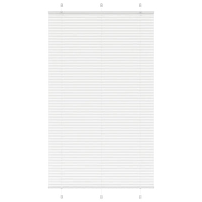 Valkoinen laskostettu blind Matita 115x200cm (kankaan leveys 114,4 cm)