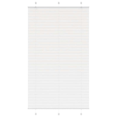 Valkoinen laskostettu blind Matita 120x200cm (kankaan leveys 119,4 cm)