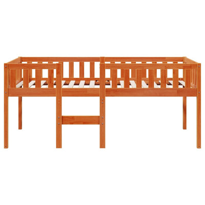 Lastensänky ilman patjaa vahanruskea 75x190 cm täysi mänty