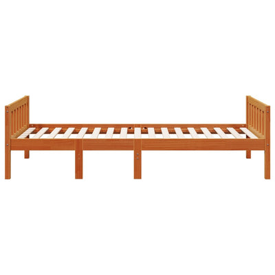 Lastensänky ilman patjaa vahanruskea 90x190 cm täysi mänty