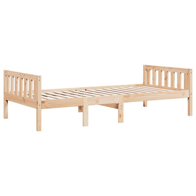 Lastensänky ilman patjaa 75x190 cm täysi mänty