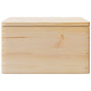 Puinen laatikko kannella Manasuc 40x30x23cm (massiivipuumäntyä)