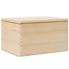 Puinen laatikko kannella Manasuc 40x30x23cm (massiivipuumäntyä)