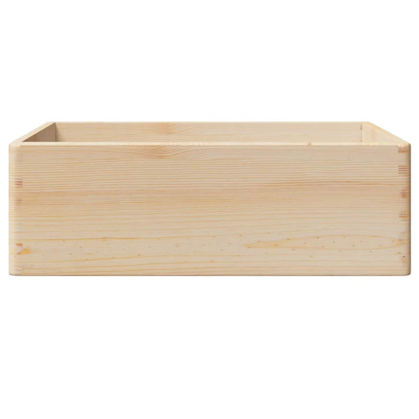 puulaatikko kahvoilla 40x30x13 cm massiivipuumäntyä