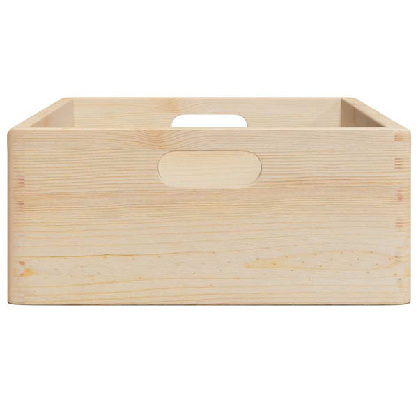 puulaatikko kahvoilla 40x30x13 cm massiivipuumäntyä