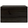 Musta puinen laatikko kannella ja kahvoilla Manasuc 40x30x23cm