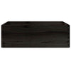 puulaatikko kahvoilla Musta 40x30x13 cm massiivipuumänty