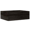 puulaatikko kahvoilla Musta 40x30x13 cm massiivipuumänty