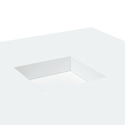 Valkoinen sohvapöytä Rachella 80x80x40cm (puinen)