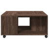 Ruskea sohvapöytä Rachella 80x80x40cm (puinen)