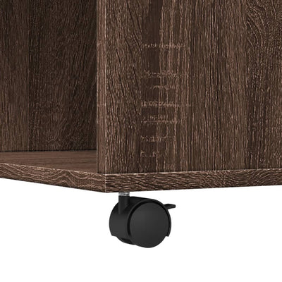 Ruskea sohvapöytä Rachella 80x80x40cm (puinen)