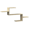 Seinähylly Sonoma-tammi 104x15x49 cm tekninen puu