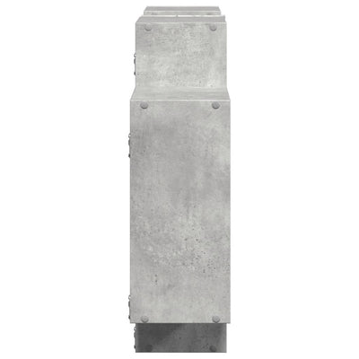 Seinähylly betoninharmaa 159x18x65 cm lastulevy
