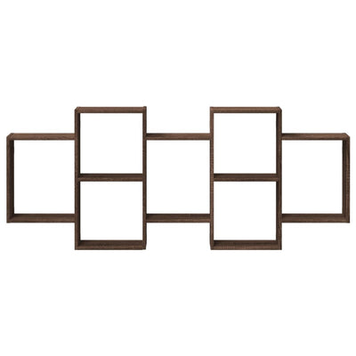 Ruskea seinähylly Iohana 159x18x65cm (puinen)