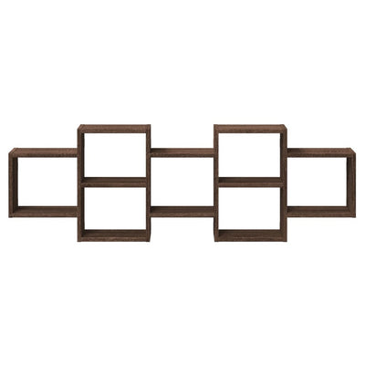 Ruskea seinähylly Iohana 129x18x42cm (puinen)