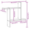 Seinähyllyt 2 kpl vanha puu 50x12x50 cm tekninen puu