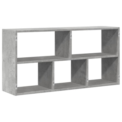 Seinähylly betoninharmaa 100x25x50 cm tekninen puu