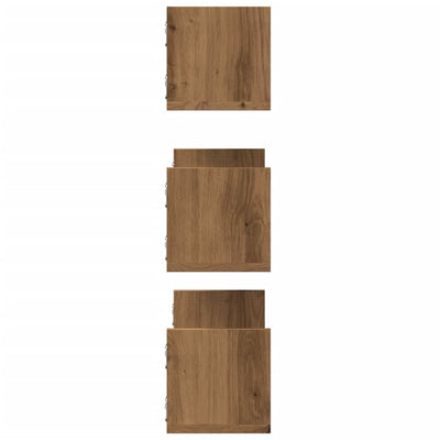Kasvitelineet 3 kpl artesaani tammi 58x18x18 cm tekninen puu