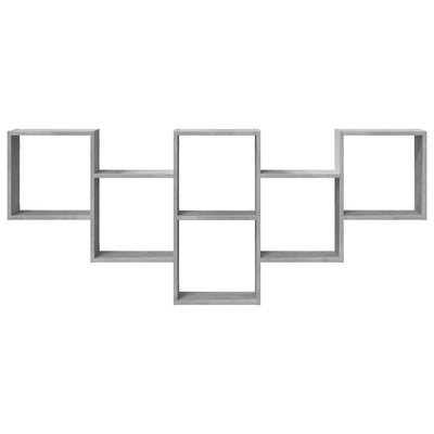 Betoninharmaa seinähylly Soltut 159x18x66cm (lastulevy)