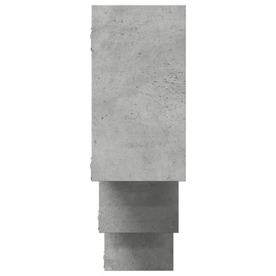 Seinähylly betoninharmaa 159x18x66 cm lastulevy
