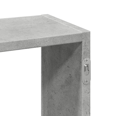 Seinähylly betoninharmaa 159x18x66 cm lastulevy