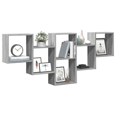 Harmaa seinähylly Soltut 159x18x66cm (puinen)