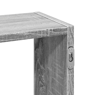 Seinähylly harmaa Sonoma 159x18x66 cm tekninen puu