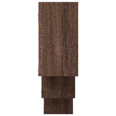 Seinähylly ruskea tammi 159x18x66 cm tekninen puu