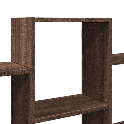 Seinähylly ruskea tammi 159x18x66 cm tekninen puu