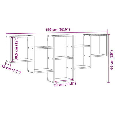 Artesaani tammi seinähylly Soltut 159x18x66cm (puinen)