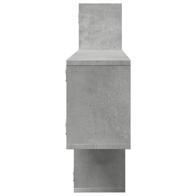 Betoninharmaa seinähylly Ioanide 167,5x18x68cm (puinen)