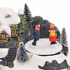 Mini joulukylä 16 x 11,5 x 13 cm Muovi Monivärinen