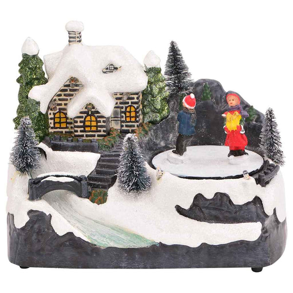 Mini joulukylä 16 x 11,5 x 13 cm Muovi Monivärinen