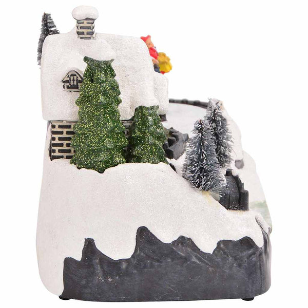 Mini joulukylä 16 x 11,5 x 13 cm Muovi Monivärinen