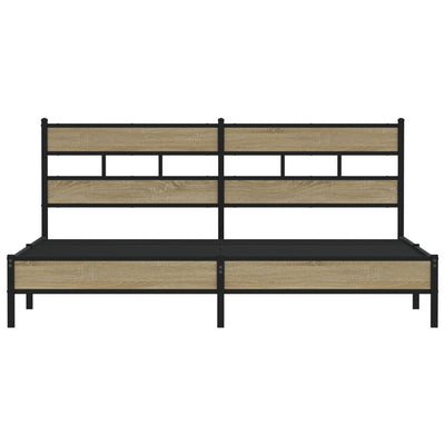 Savutammi metallinen sängynrunko ilman patjaa Tihamer 183x213cm