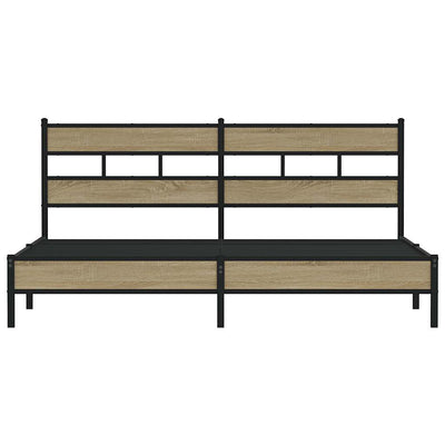 Savutammi metallinen sängynrunko ilman patjaa Tihamer 193x203cm